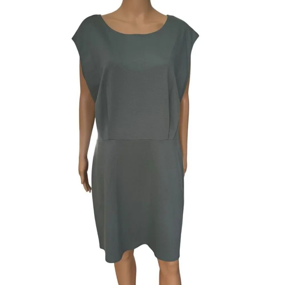 Nine West Womens Size XXL Olive Green Sleeveless Midi Dress NEW NWT